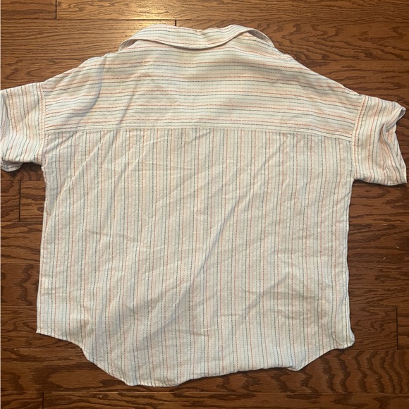 Madewell Embroidered Striped Button Down - Picture 5 of 5